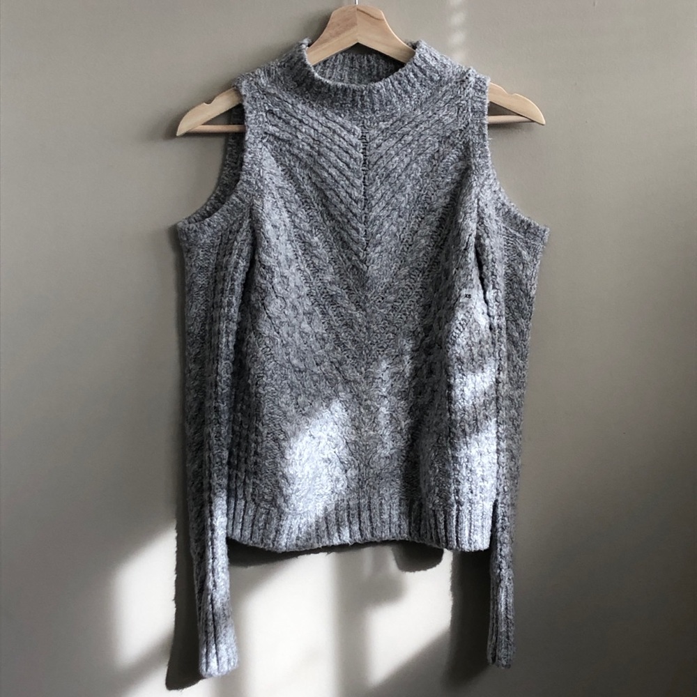 Express cold shoulder sweater